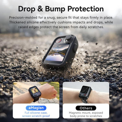 For DJI Osmo FrameTap aMagisn Strap Silicone Case Remote Monitor Adjustable Wristband Cover, aMagisn