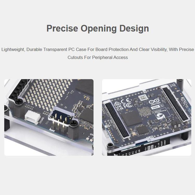 WAVESHARE For Arduino UNO Q Development Board Enclosure Kit Upgrade Version, 2GB+16GB, 4GB+32GB