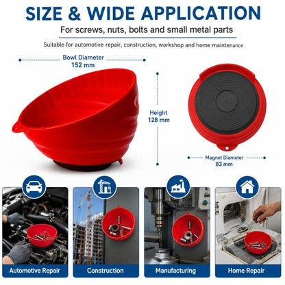 Strong Magnetic Storage Bowl For Car Repair Screws And Parts