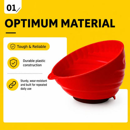 Strong Magnetic Storage Bowl For Car Repair Screws And Parts
