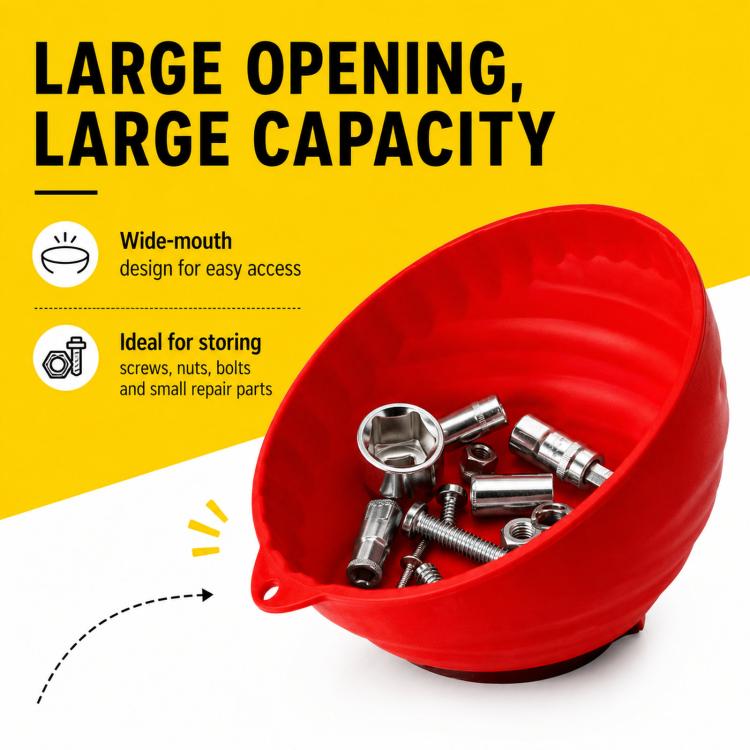 Strong Magnetic Storage Bowl For Car Repair Screws And Parts
