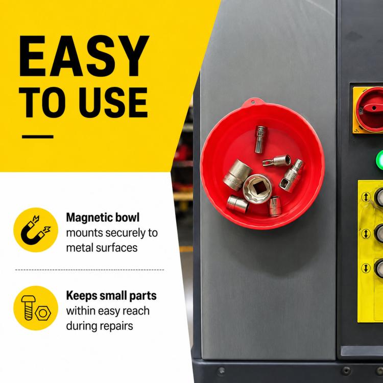 Strong Magnetic Storage Bowl For Car Repair Screws And Parts