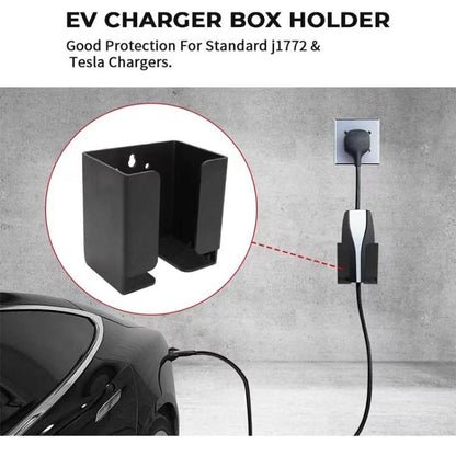 Universal EV Charger Control Box Bracket Holster And Cable Organizer, Control Box Holder Only, Hook Only, Hook + Box Bracket