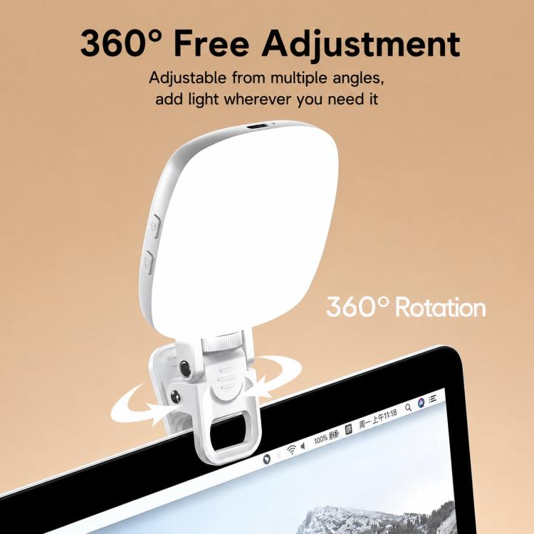 M-01 Rechargeable Clip Phone Three Color Temperatures Fill Light Portable Mini LED Video Light