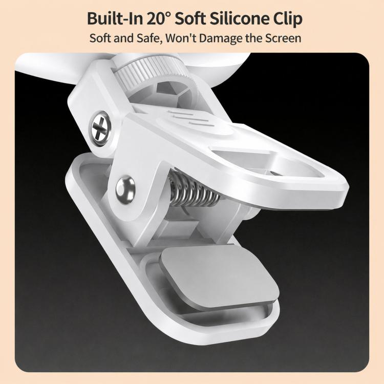 M-01 Rechargeable Clip Phone Three Color Temperatures Fill Light Portable Mini LED Video Light