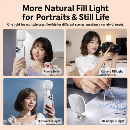 M-01 Rechargeable Clip Phone Three Color Temperatures Fill Light Portable Mini LED Video Light