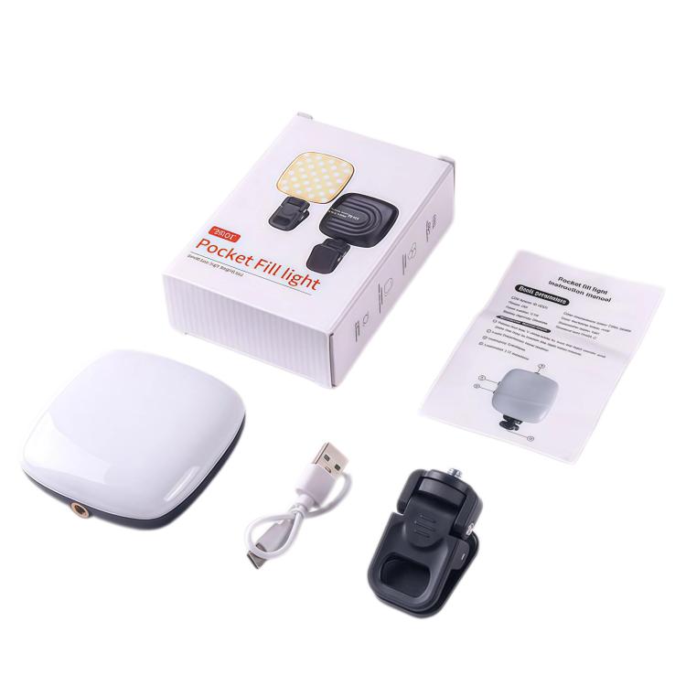 M-01 Rechargeable Clip Phone Three Color Temperatures Fill Light Portable Mini LED Video Light
