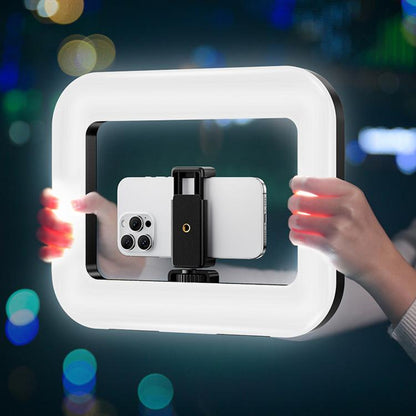 Handheld Smartphone Video Rig Light Rechargeable Camera Cage Ring Light, 4400mAh, 6600mAh, 8000mAh