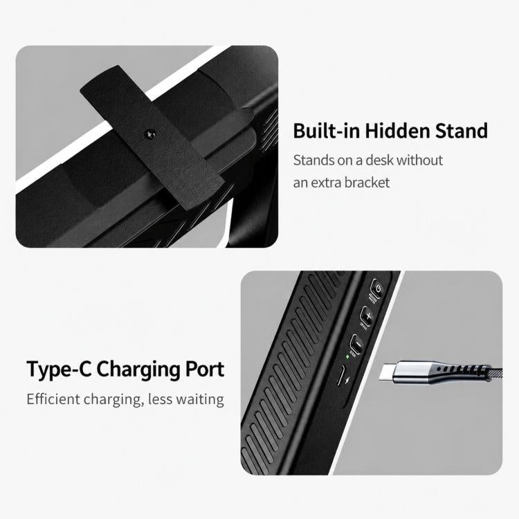 Handheld Smartphone Video Rig Light Rechargeable Camera Cage Ring Light, 4400mAh, 6600mAh, 8000mAh