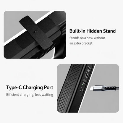 Handheld Smartphone Video Rig Light Rechargeable Camera Cage Ring Light, 4400mAh, 6600mAh, 8000mAh