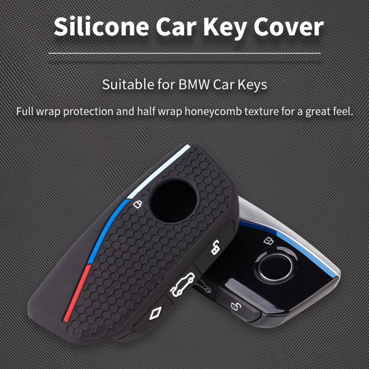 2pcs Silicone Key Cover For BMW 7 Series 740 / X7 / I7 / X1 / IXXM / X6