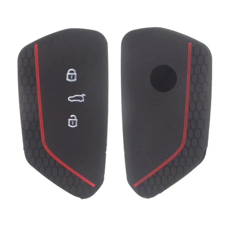 2pcs Silicone Key Fob Cover For Volkswagen Golf 8 / Talagon / ID4 Crozz / ID6X / Teramont