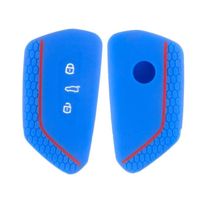 2pcs Silicone Key Fob Cover For Volkswagen Golf 8 / Talagon / ID4 Crozz / ID6X / Teramont