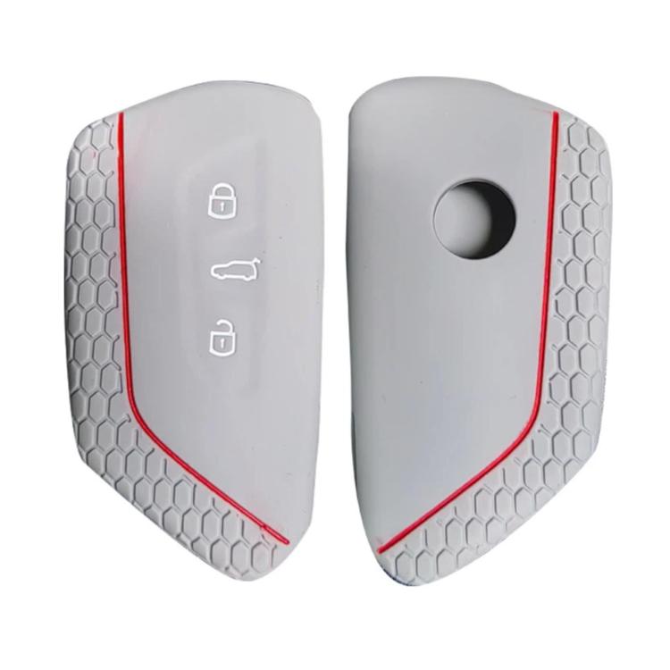 2pcs Silicone Key Fob Cover For Volkswagen Golf 8 / Talagon / ID4 Crozz / ID6X / Teramont