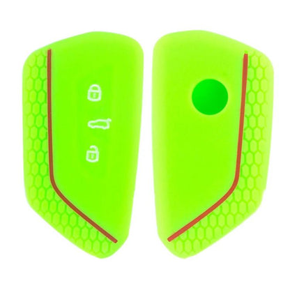 2pcs Silicone Key Fob Cover For Volkswagen Golf 8 / Talagon / ID4 Crozz / ID6X / Teramont