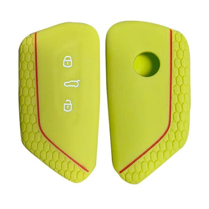 2pcs Silicone Key Fob Cover For Volkswagen Golf 8 / Talagon / ID4 Crozz / ID6X / Teramont