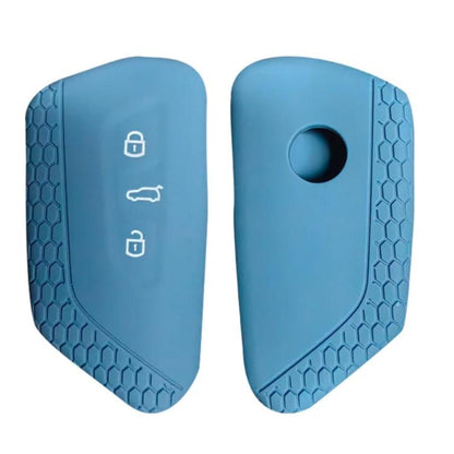 2pcs Silicone Key Fob Cover For Volkswagen Golf 8 / Talagon / ID4 Crozz / ID6X / Teramont