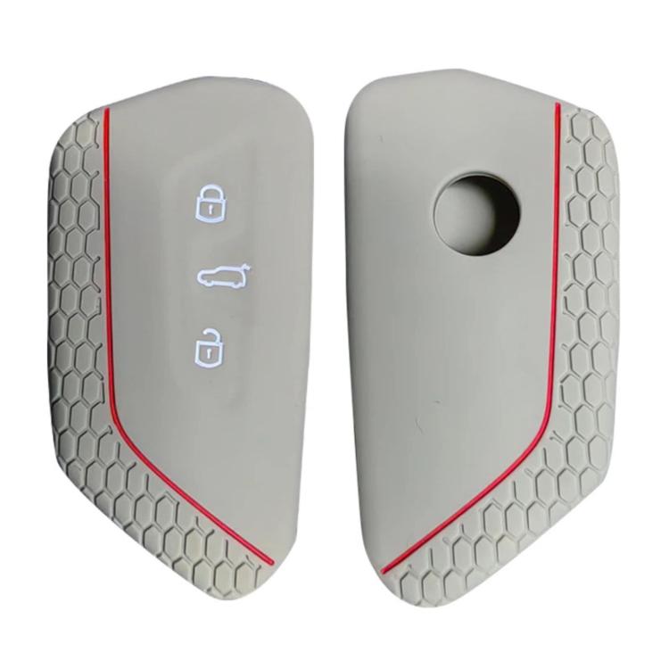 2pcs Silicone Key Fob Cover For Volkswagen Golf 8 / Talagon / ID4 Crozz / ID6X / Teramont