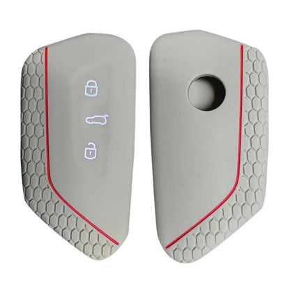 2pcs Silicone Key Fob Cover For Volkswagen Golf 8 / Talagon / ID4 Crozz / ID6X / Teramont