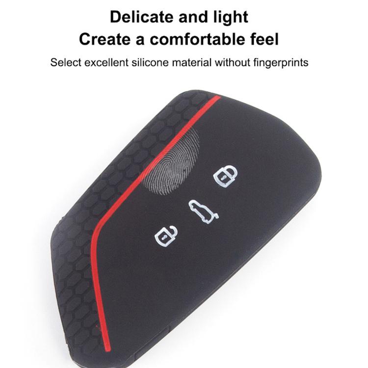 2pcs Silicone Key Fob Cover For Volkswagen Golf 8 / Talagon / ID4 Crozz / ID6X / Teramont