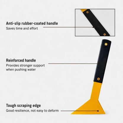 qili Car Window Tinting Long Handle Water-Repellent Rubber-Coated Squeegee