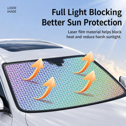 Car Windshield Laser-Etched Thickened Foldable Sunshade, 140x70cm, 130x60cm, 130x70cm, 140x75cm, 150x80cm