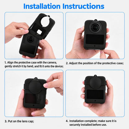 For DJI Osmo 360 / 360 II Flymile Camera Silicone Lens Cover
