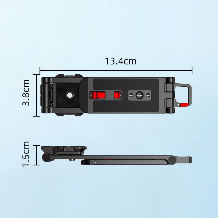 BRDRC Rotating Magnetic Tripod Expansion Clip For DJI Osmo Pocket 4P / Insta360 X6