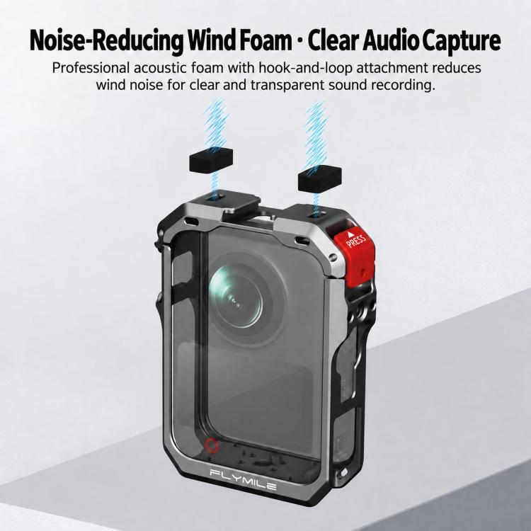 For DJI Osmo 360 II Flymile Quick-Release Extended Protective Cage Lens Cap