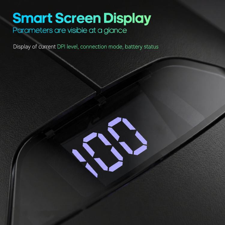 iMICE G206 Tri-Mode Wireless Gaming Mouse Lightweight Screen 12800DPI Rechargeable, G206