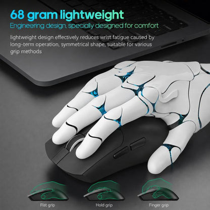 iMICE G206 Tri-Mode Wireless Gaming Mouse Lightweight Screen 12800DPI Rechargeable, G206