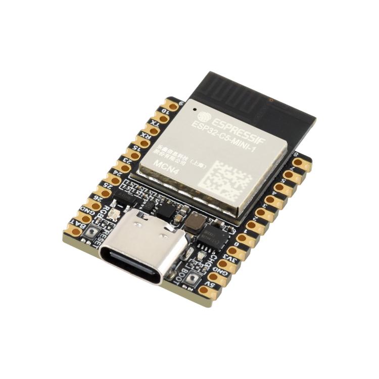 Waveshare ESP32-C5 Mini Dual-Band Wi-Fi 6 Development Board, 240MHz Single-Core Processor, with Pinheader, Without Pinheader