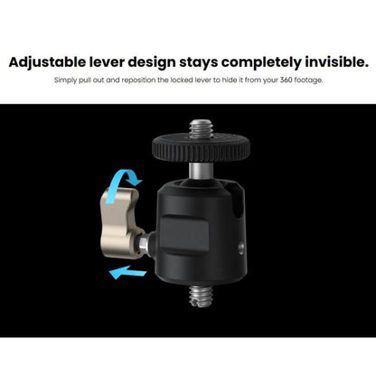 For Insta360 X6 / X5 / Ace Pro 2 / GO Ultra Original 1/4 Inch In-Car Mount Adapter, 1/4 Inch In-Car Mount Adapter