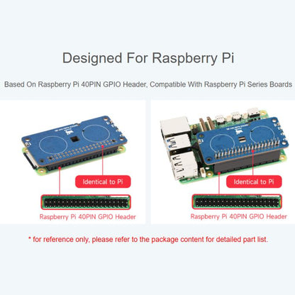 Waveshare DA7212 I2S Audio HAT Type B For Raspberry Pi Onboard Speaker Headers And EEPROM Chip