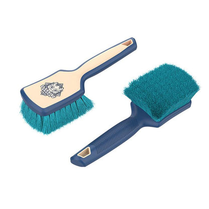 qili Car Detailing Tire Brush With Rubber-Coated Handle Carpet Cleaning Brush, Soft Fuzz Large, Strong Fuzz Large, Open Pile Large, Soft Fuzz Small, Strong Fuzz Small