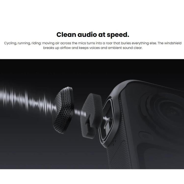 For Insta360 X6 Original Mic Windshield, Mic Windshield