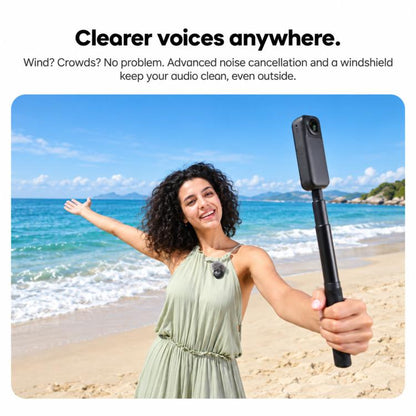 For Insta360 X6 / Luna Ultra / X4 Air / GO Ultra Original 2 In 1 Mic Air, Transmitter + Receiver, Mic Air