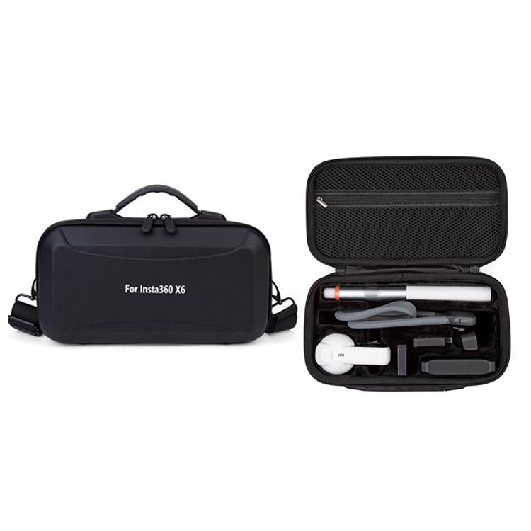 For Insta360 X6 Camera Kit Hard Shell Carrying Case Waterproof Travel Storage Bag with Shoulder Strap