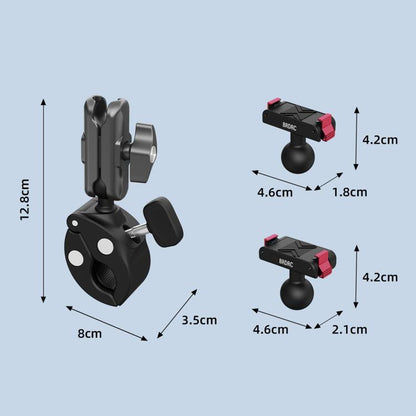 BRDRC Quick-Release Bicycle Mount, For DJI Osmo Action 6 / 4 / 5 Pro, For DJI Osmo 360 II / Nano