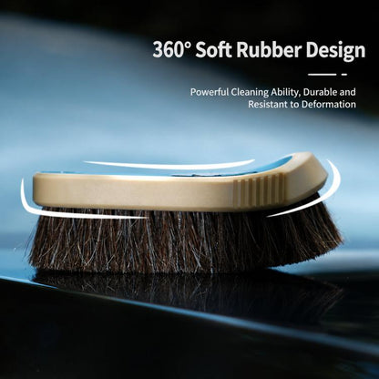 qili Horsehair Brush For Cleaning Automotive Leather Interior Seats