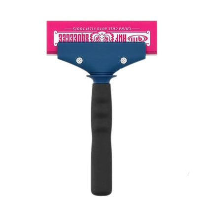 qili Car Window Tinting Tool Double-Layer Rigid Rubber Strip Widened Beef-Tendon Squeegee, 150mm Blue White Adhesive Strip, 130mm Pink White Adhesive Strip