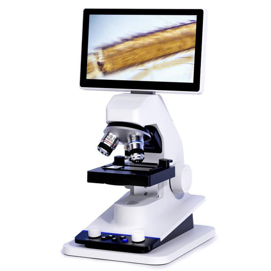BM070 LCD Digital Biological Microscope 3 Objective Lenses HDMI USB 7 Inch Screen
