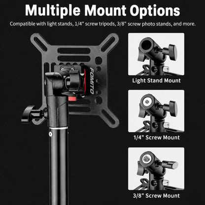 FOMITO Adjustable V-Mount Quick Release Monitor Bracket, V-Mount Monitor Bracket