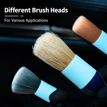 Qili Soft-Bristled Detailing Brush For Car Interior Air Vents, Composite Tapered Filaments, Boar Bristles, Soft PBT Bristles