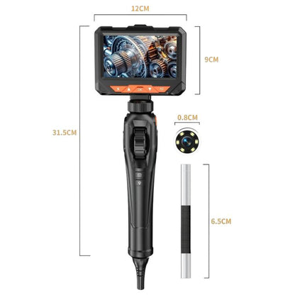 Articulating Borescope 4.3 inch IPS Endoscope Inspection Camera With Light, IP67 Waterproof, ES06