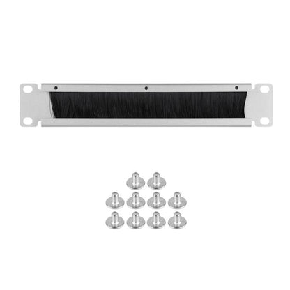 WAVESHARE For HomeRack 10 inch Cabinet Accessories, 0.5U 12-Port Blank Patch Panel, 1U 10-Port Universal Patch Panel, 1U Brush Cable Management Panel, 1U SBC Shelf, 1U Universal Large Shelf with Support Brackets, 1U Blank Panel, 50 PCS/Pack M4x6mm Screws