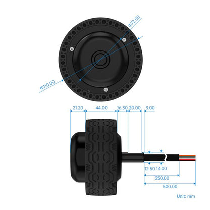 Waveshare DDSM350-CT High-Speed Direct-Drive Servo Motor With Integrated Driver 350rpm, 35594