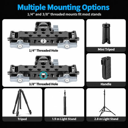 FOMITO Aluminum Alloy Three-Position Live Streaming Tripod Head Base