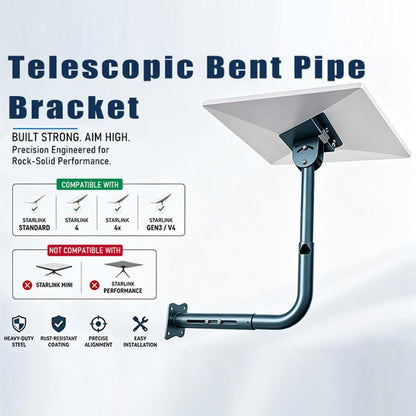 For Starlink Gen 3 Wall-mounted Telescopic Mount Bracket