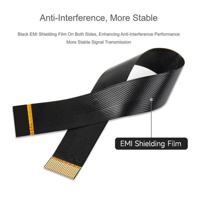 FPC Cable 0.5mm Pitch Opposite-Side Gold-Plated Contacts, EMI Shielding, Waveshare 20PIN 60mm, Waveshare 20PIN 120mm